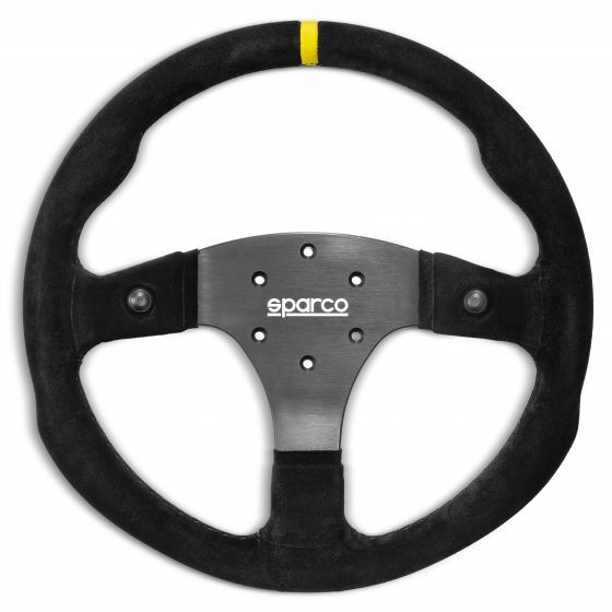 Sparco R330B Lenkrad – 330mm Wildleder mit Druckknöpfen