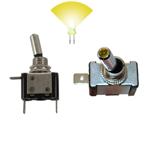 12V KFZ-Kippschalter mit gelber LED