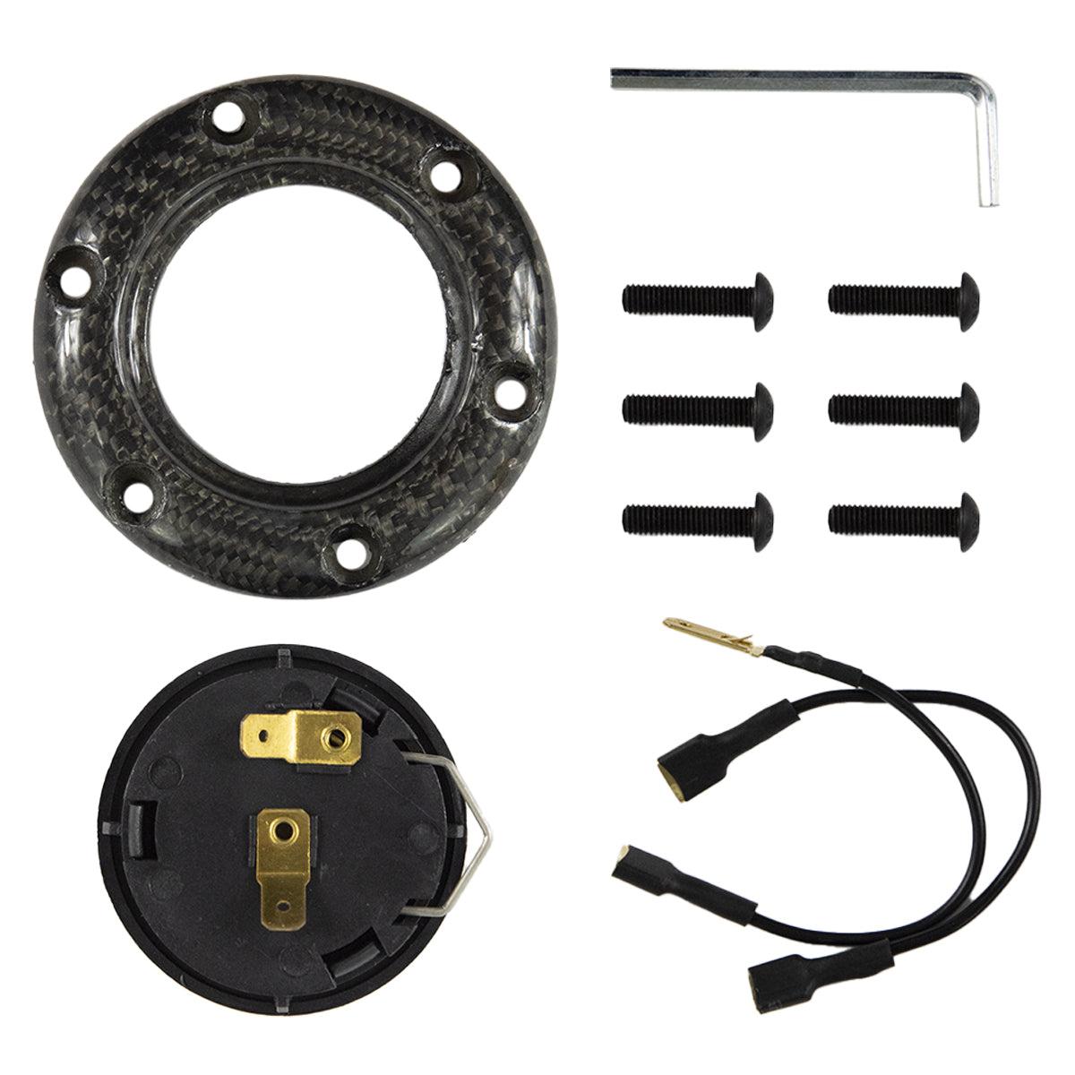 RRS CARBON Lenkrad – Flat 350 mm, schwarzes Wildleder
