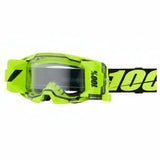 100% ARmatic Forecast Goggle Roll-Off Motocross Brille Gelb/Schwarz