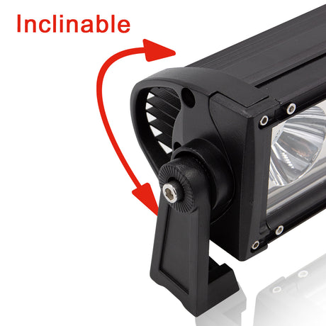 Neigungsverstellbare seitliche Halterung des RRS LED-Scheinwerferbalkens