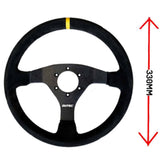 LTEC Wildleder Lenkrad 330mm flach