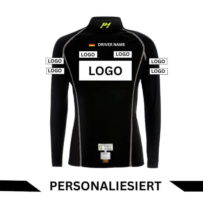 P1 FIA Elite Slim Fit inkl. Namen und Logos einseitiger Druck