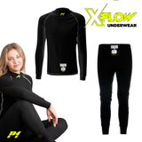 FIA Unterwäsche Set Hose & Top  X-Flow Schwarz