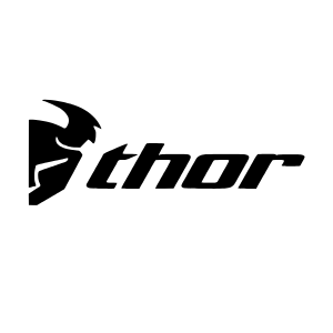 schwarzes Thor Logo auf weißem Grund