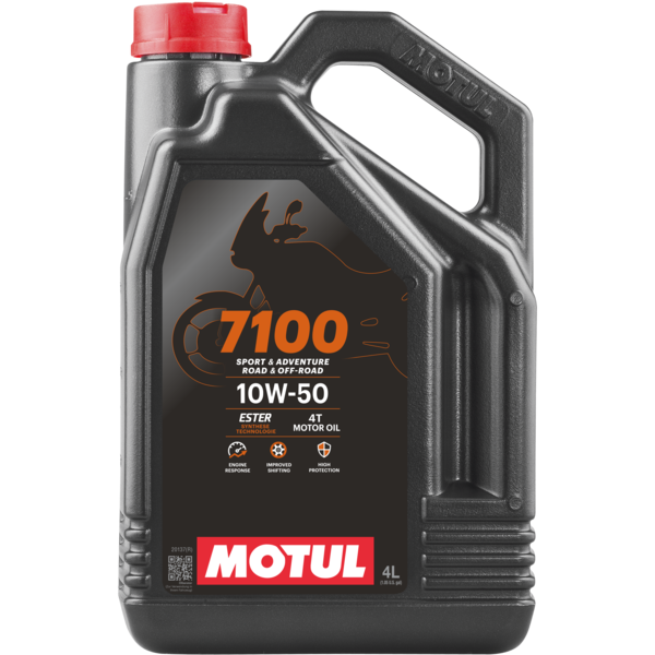 MOTUL 7100 10W-50 4L – 100% Synthetic Ester Motoröl Bitte Verfügbarkeit von Bestellung kurz anfragen. Aufgrund der aktuellen Weltlage können Motul-Produkte zeitweise nicht oder nur eingeschränkt lieferbar