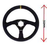 LTEC Wildleder Lenkrad 350mm flach