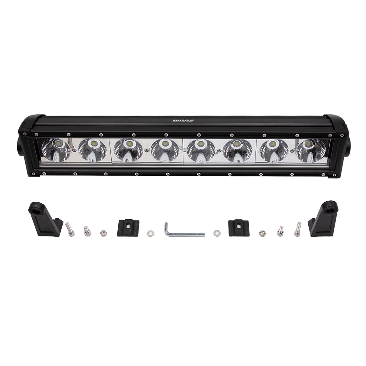 RRS LED-Scheinwerferbalken mit Montagehalterungen und Befestigungsmaterial