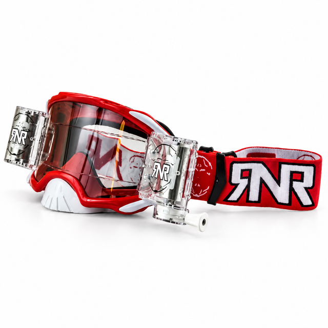 Rip’n Roll Platinum Crossbrille in Rot mit 48-mm-Roll-off-System