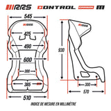 RRS CONTROL CARBONE M – Maßzeichnung des Herstellers