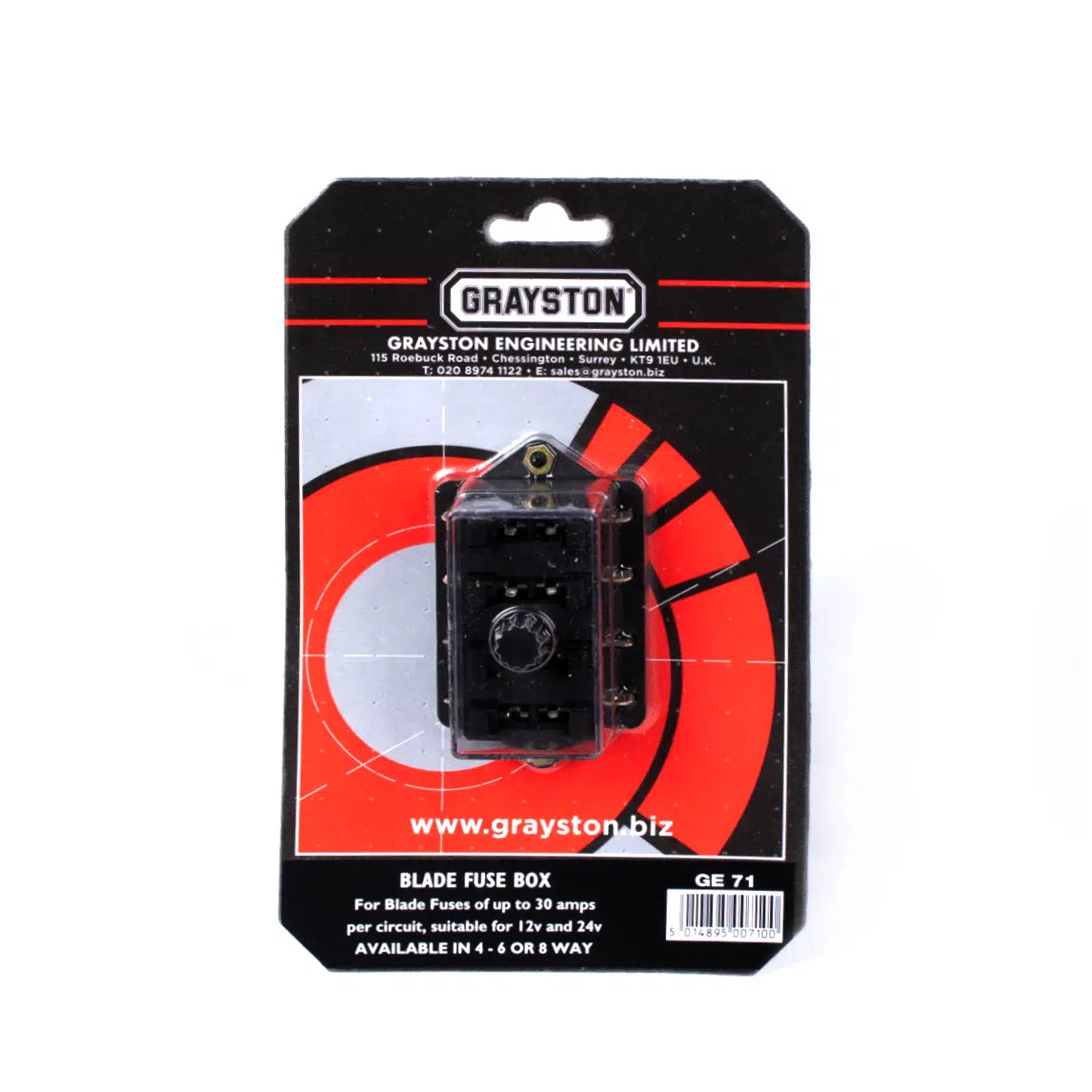 4-poliger-Sicherungskasten für Flachsicherungen