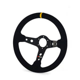 RRS CARBON Lenkrad – Flat 350 mm, schwarzes Wildleder